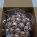 Sosation 2 Pcs 6 Inch Oversized Christmas Ball Ornament Large Glitter Combination Glitter Ball Tree Ornament Shatterproof Plastic Giant Christmas for Xmas Trees Window Holiday Hanging Decor(Rose Gold)