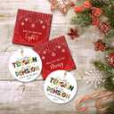 Retirement Christmas Ornaments 2025 - Retired Christmas Decorations for Tree, Goodbye Gift Coworkers, Retirement Gifts for Men, Employee Gifts, Ceramic Ornaments