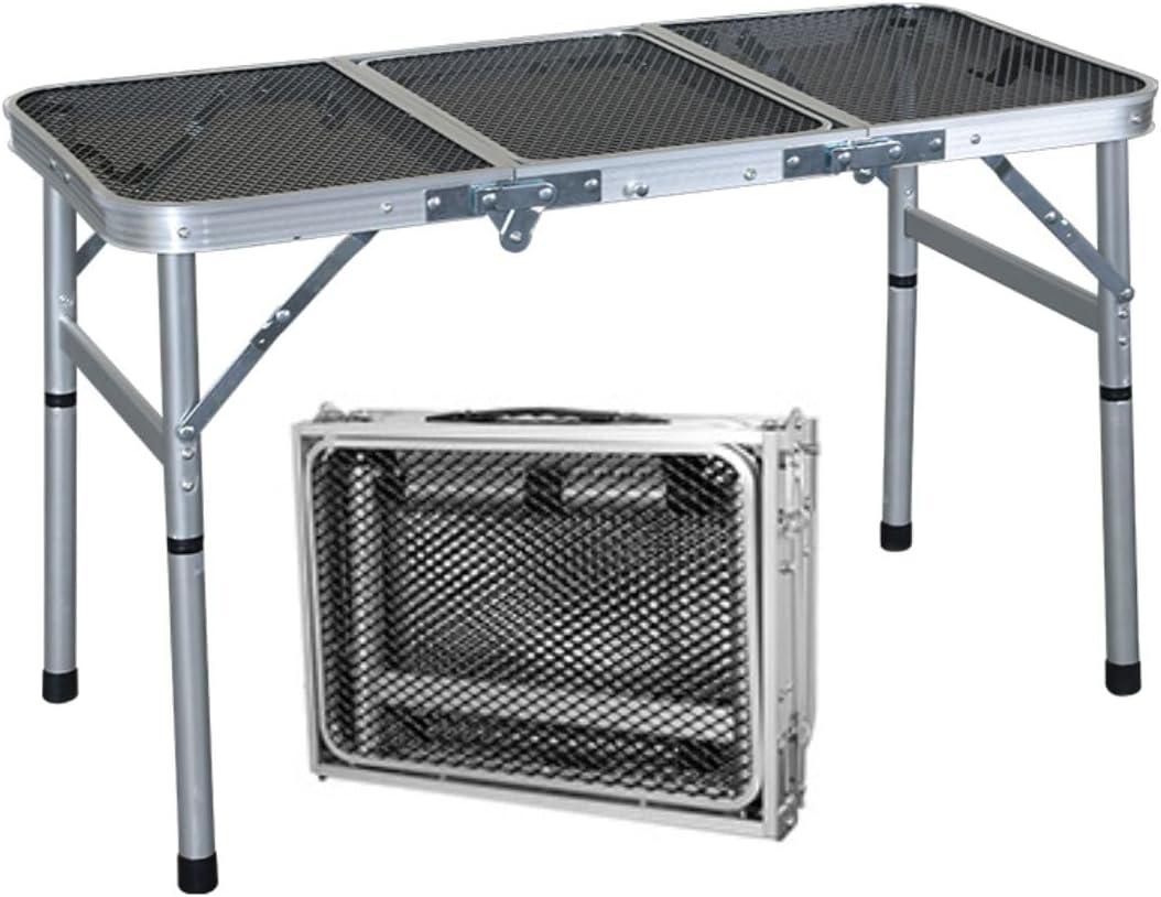 Portable Folding Outdoor Camping Table 3FT Lightweight Small Foldable Design of 19.6 inch Height for Picnic, BBQ, Travel & Outdoor Compact, Collapsible & Durable Camp Tables with Adjustable