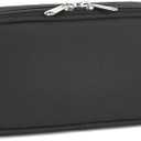 FlowFly Pencil Case for Girls Boys, Large Capacity Pencil Pouch for Kids, Portable Soft Pen Bag for Teens, Black