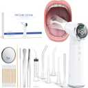 Upgraded Electric Tonsil Stone Remover  High-Precision & Painless Cleaning, Food-Grade Material, 6 Suction Levels | Tonsil Stone Removal Kit with LED Light, Oral Protection & 11 Attachments (White)