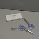 Maxshop Dog Grooming Scissors with Safety Round Tips, Heavy Duty Titanium Pet Grooming Trimmer Kit, Professional Thinning Shears, Curved Scissors with Comb for Dogs and Cats (Set of 3)