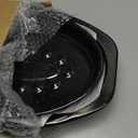 13” Roaster Pan with Lid and Rack, Small Enamel Roaster Pan with Oval Roasting Rack, Granite Baking Pot for Chicken Turkey Lamb, Heat Resistant, Oven/Dishwasher/All Stovestops Compatible