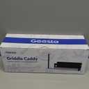 Geesta Upgraded Griddle Caddy for Blackstone 28"/36" Griddles/Weber Grill/Prep Cart, BBQ Grill Accessories Space Saver with Magnetic Tool Holder & Paper Towel Holder