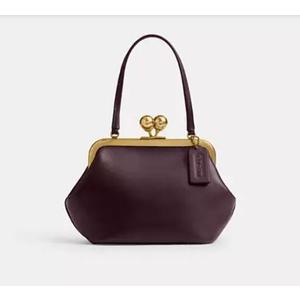 COACH Kisslock Frame Bag 16 (Brown)