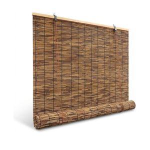 Bamboo Blinds for Interior Windows, Custom Bamboo Shades for Indoor Windows, Light Filtering, Easy to Install, Bambo Roll Up Blinds for Outdoor Patio, Decks, Porch, Backyards