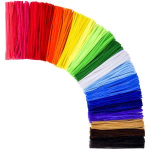 Pipe Cleaners,1000 pcs and 20 Assorted Colors 12 inch Chenille Stems for DIY Art Creative Crafts Decorations