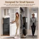 SoBuy Wall Mounted Shoe Cabinet with Motion Sensor LED Light, 19.7"x7.5"x51.6"