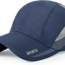 HH HOFNEN Quick Dry Cap Lightweight Running Hats Outdoor Airy Mesh Adjustable Sports Sun Hat UV Protection Hat for Men Women, #3 Navy