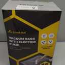 Vacuum Storage Bags for Travel with Wireless Rechargeable Air Pump, 16 Pack Travel Essentials Space Saver Compression Bag for Luggage, Suitcase, Backpack, Vacuum Seal Bags for Home Storage Clothing