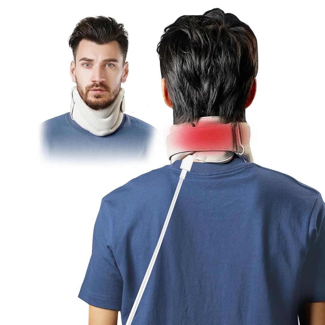 Graphene Heated Neck Brace for Neck Pain and Support,Foam Cervical Collar for Neck Pain and Spine Pressure