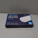 Sideways Floor Wall Air Vent Deflector for Under Furniture Heat and Air Deflecting, Fits Vents 3" - 7" Wide, Also Extends Lengthwise up to 17.5", Foam Tape for Tight Seal