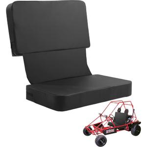 ROYALAY Go Kart Seat for Two Seater, PU Go Cart Seats 2 Person with Elastic Strap, Waterproof Go-Kart Car Double Seat Cushion, Go Kart Parts and Accessories Fit Cars, Truck, SUV, Vans