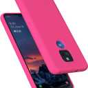 E Segoi Moto G Play 2021 Case, Liquid Silicone Gel Rubber Shockproof Case Soft Microfiber Cloth Lining Cushion Compatible with Motorola Moto G Play 2021 6.5 inch (Hot Pink)