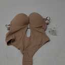 Women Shapewear Backless Body Bra Shaper Womens Plus Size Plunge Invishaper Low Back Thong Bodysuits Open Crotch Daily Use (Medium, Skin Pink)