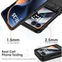 Maxdara for Motorola Razr 2025/2024 Magnetic Case, with [Hidden Kickstand] [Compatible with MagSafe] [Built-in Screen Protector] [Hinge Protection] Cover for Moto Razr 2025/2024, Black