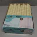 BOLSIUS 60 Count Household Ivory Taper Candles - 10 Inches - Premium European Quality - 8 Hours Burn Time - Unscented Dripless and Smokeless Home Decor, Restaurant, Wedding, and Party Candlesticks