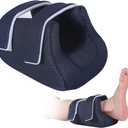 Heel Protector Cushion Foot Pillow Remove Pressure, A Heel Protection Foot Wedge Pillow to Relief Pressure from Sores and Ulcers (Single, Blue)