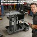 Welding Carts for Mig Welder Cart On Wheels Plasma Cutter Cart Mig Welding Cart with 400 Lbs Weight Capacity and 360 Swivel Wheels