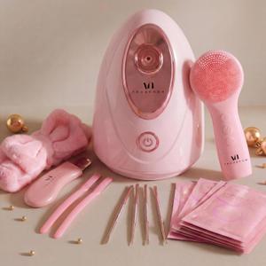 VogueNow Facial Steamer Spa Kit with Complimentary 15 Skin Care Tools | Face Steamer for Facial Deep Cleaning with Humidifier Mode | Self Care Gifts for Women, Spa Gifts, Mothers Day Gifts for Mom