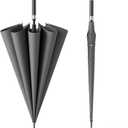 HOUSTIN Extra Large Windproof Golf Umbrella - Automatic Open, Waterproof Travel Umbrella for Adults - Durable & Stylish Design for Superior Rain Protection
