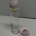 BIBS Baby Glass Bottle. Anti-Colic. Round Natural Rubber Latex Nipple. Supports Natural Breastfeeding, Complete Set - 225 ml, Dusky Lilac