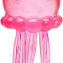 Jellyfish Squishy, Jelly Fish Squeeze Stress Ball, Fidget Malt Sugar Ball, Jellyfish Design Squeeze Slow Rise Balls for Party Favors Birthday Gift (Pink)