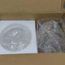 Versatile Metal Candle Holder Set with Handmade Glass Dome,Antique Brass Pillar Candle Stand, 5.2" & 4.1" Wide for Tabletop or Hanging, Industrial & Farmhouse Decor