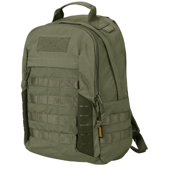 EXCELLENT ELITE SPANKER Military Tactical Backpack 18L Molle Backpacks Army Assault Survival Rucksack Pack (anger green)