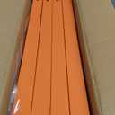 4-Pack Lumber Storage Rack, Wood Storage Racks Wall Mount, Heavy Duty Garage Wood Organizer With 8-Level System, Orange Utility Rack Organization Up 1600 Lbs, Metal Lumber Shelf for Indoor & Outdoor