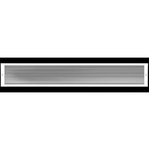 HVAC Premium 30'' X 6" Aluminum Return Grille - Easy Air Flow - Linear Bar Grilles [Outer Dimensions: 31.875'' w X 7.875'' h]