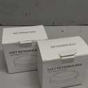 Denture Case, 2PCS Retainer Case with Strainer Basket, 2 in 1 Denture Bath Case No-Leak Retainer Cleaner Case, Retainer Holder for Travel, Mouth Guard Case for Dentures, Clear Braces, Night Guard