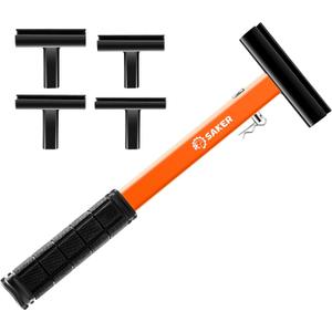 Saker Upgraded Door Hinge Adjustment Tool, Portable 4-in-1 Hinge Gap Adjusting Wrench with Rubber Grip, Suitable for Residential and Commercial Door Hinges, Heavy Duty Painted Steel Hinge Bender Tool (Generation 2)