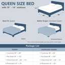 CozyLux Queen Comforter Set Black, 7 Pieces Bed in a Bag, Black Comforter Queen Size, All Season Bedding Sets with Stitch Quilted Comforter, Flat Sheet, Fitted Sheet, Pillowcases