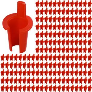 BBTO 400-pack 5/16 Inch Anti-short Bushing 3/8 Inch Electrical Mc/bx Cable Bushing Red Head Electrical Wire Connectors for 14/2-12/2 Mc Cable