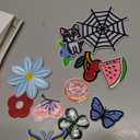 NICEVINYL Embroidered Iron-on Patches Applique: 72Pcs Random Assorted Decorative Patches Iron on/Sew on for Clothing Accessories