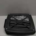 UUFCTY Collapsible Trash Can Camping Portable Garbage Bin Holder Stand with Wheels Plastic Outdoor Trash Can with Lid for Outside Indoor, Black