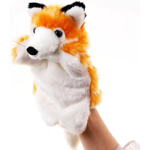 Hand Puppets Fox Plush Animal Toys for Imaginative Pretend Play Storytelling Gifts for Kids