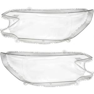 1 Pair Left and Right Clear Headlight Lens Cover PC Shell Compatible with Honda CR-V 2012 2013 2014 2015 2016