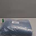 RESARE Waffle Bathroom Runner Rugs, Super Absorbent Bath Mat Non Slip Washable Quick Dry, Upgraded Ultra Soft Boho Bath Rugs with Tassels for Hallway Bedroom Laundry Room, 2'x4'(24"x48"), Blue