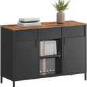 SONGMICS Storage Cabinet, Sideboard with Adjustable Shelves, 43.3"W