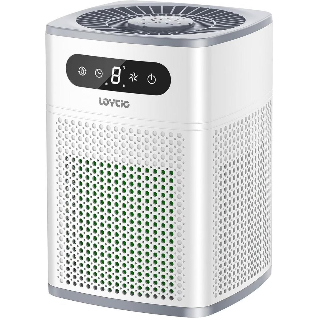 Air Purifiers for Bedroom ,HEPA Covers Up to 302 sq.ft Room, 24db Sleep Model, Night Lighting, 3 Timers, with Aromatherapy for Bedroom, Dorm Room, Apartment, Kitchen-HY1800