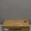 ELECOSMOS Kids Electric Scooter for Age 4-9, Light Up 3-Wheeled Scooter with Big LED Wheels, Wide Flashing Deck, Adjustable Height (Blue)