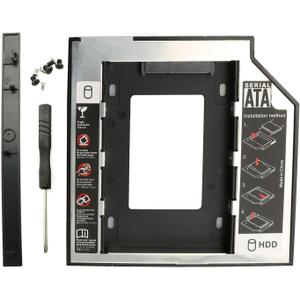 RLECS HDD SSD Caddy Adapter SATA 3.0 Interface Laptop Hard Disk Holder 9.5mm Hard Drive Mounting Bracket for CD DVD ROM Optical Bay 2.5 inch