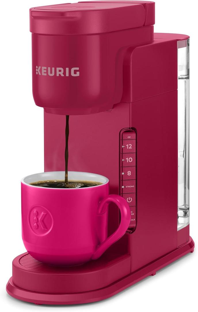Keurig K-Express Single Serve K-Cup Pod Coffee Maker, 3 Brew Sizes, Strong Button Feature, 42oz Removable Reservoir, Island Berry