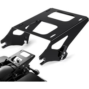 PBYMT Tour Pack Mount Thicker Tour Pack Bracket Detachable Luggage Rack Fits for Harley Davidson Touring Street Glide Road King Electra Glide 2014-2025,Black