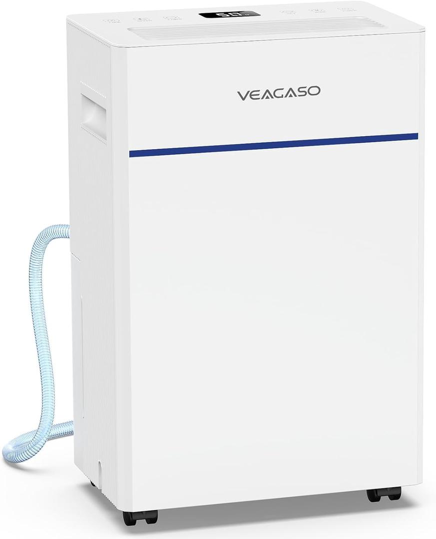VEAGASO Dehumidifier for Basement, 32 Pints, 2500 Sq.Ft, 38dB Quiet