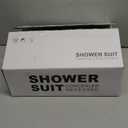 Brushed Black Square Shower Head with Handheld Set, Rainfall Shower System Modern Wall Mounted Shower Faucet for Bathroom 12 inch (With Shower Valve)