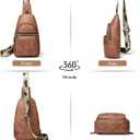 Sling Bag Crossbody Bags for Women Fanny Packs Purse Backpack Casual Daypacks for Travel Work Shopping