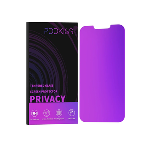 PAPIKISS Compatible for iPhone 13/iPhone 14/iPhone 13 Pro Privacy Screen Protector 6.1 inch Display, Gradient Colorful Anti Spy Blue Light HD Tempered Glass Easy Installation